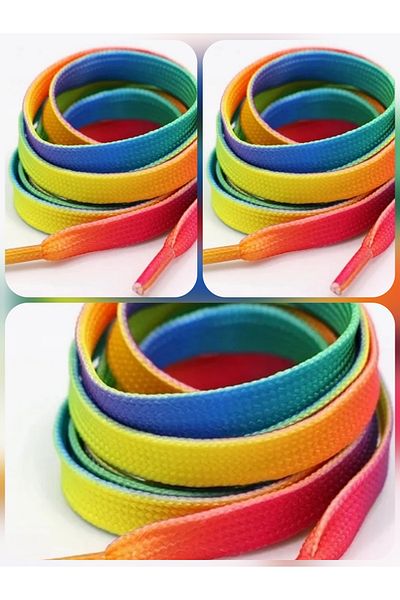herseyvar 3 Rainbow Shoes Lace