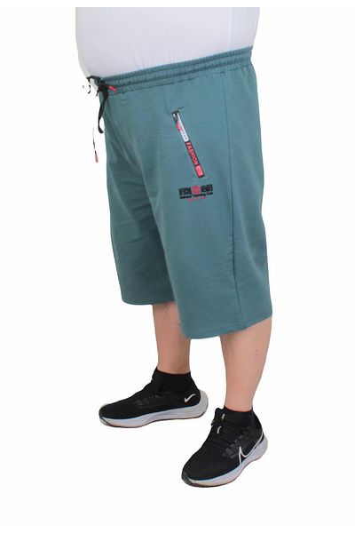 MocGrande Yachting Club Large Size Combed Cotton Men's Shorts - 24635 Cagla