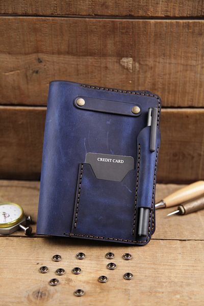 New Coast Leather 1900's Ръчно изработен калъф за тефтер A6 от естествена кожа