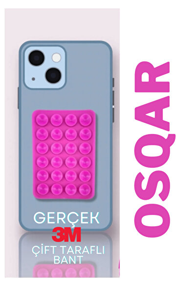 Osqar Telefon Tutucu Ahtapot Vantuz Beyaz Renk Gerçek 3M Yapışkanlı