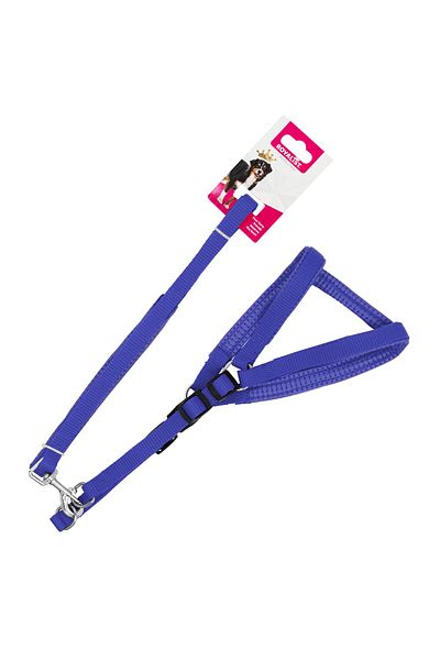 Royalist BLUE Large Size Soft Textured Chest Collar and Travel Strap Set 2.5 cm x 120 cm (50cm chest)
