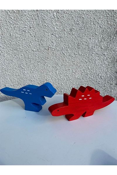 Totsandmore Children's Wooden Toy Dinosaur Set