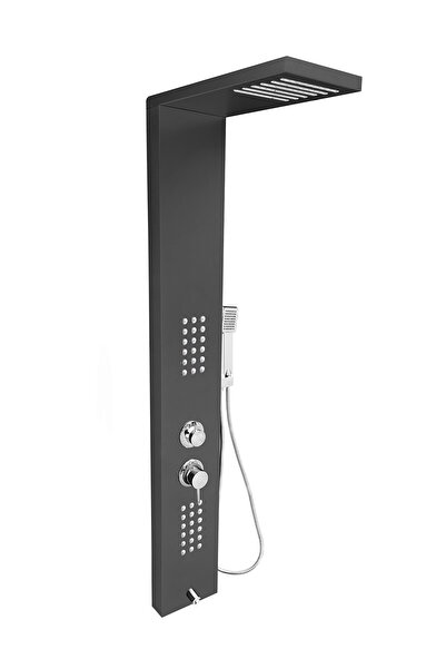 Genel Markalar Victoria Metalik Füme Masajlı Duş Paneli- Dikey Jakuzi - Duş R...