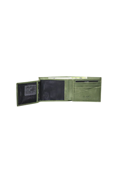 GUARD Green Tiguan Crazy Leather Horizontal Model Men's Wallet