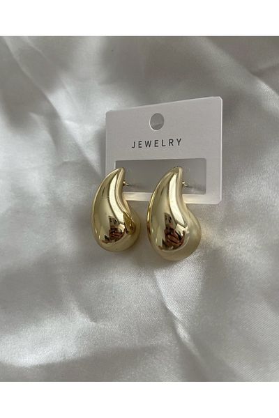 Luna Drop Earrings - Gold Steel for Eye Age