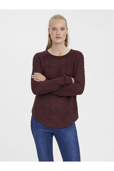 Vero Moda Strickpullover VMESME SURF LS O-NECK BLOUSE