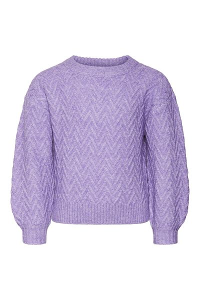 Vero Moda Girl Strickpullover VMELLA LS O-NECK STRUC PULLOVER GA GIRL