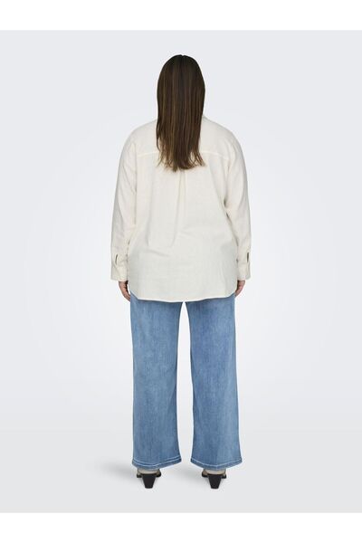 Only Carmakoma Hemd Locker geschnitten Hemdkragen Curve Hemd