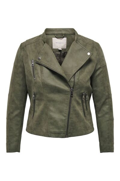 Only Carmakoma Kunstlederjacke Caravana Kunstlederjacke