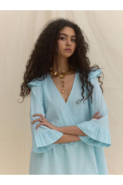 Something New Kleid SNLEYMAH 7/8 FLİL KISA ELBİSE D3
