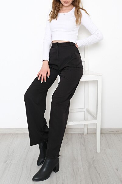 Moka Shopin Μαύρο παντελόνι Palazzo - 20709.683.