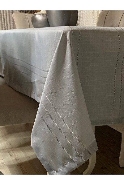 Firuze Colber Gray stain Resistant Tablecloth