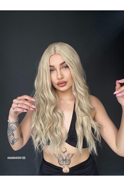 Suzan Peruk Doğal Su Dalgalı Uzun Perçemsiz Tepe kısmı deri Fiber RENK SEÇENEKLİ