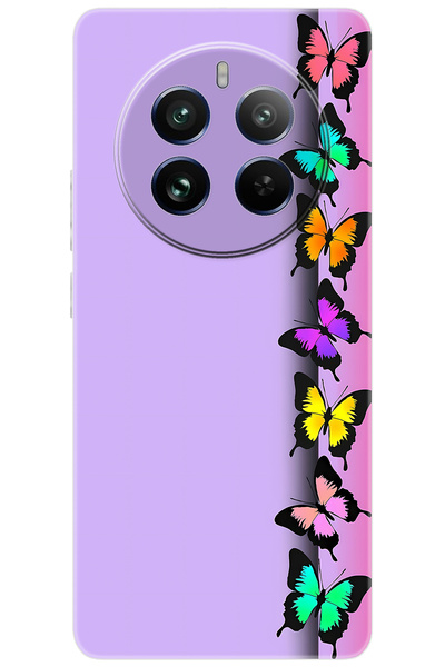 realme 12 Pro (RMX3842) Uyumlu Kılıf Desen Baskılı Silikon Kelebek STK:671 CP...