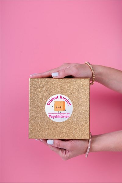 anka design 40 Pieces of Art Stickers - Packaging & Shipping Labels (5X5Cm) - Caution Break