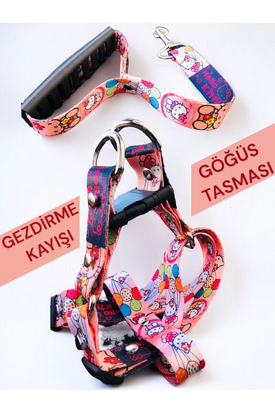 Angelapets Dog Chest Collar, Walking Strap Set Cars Series