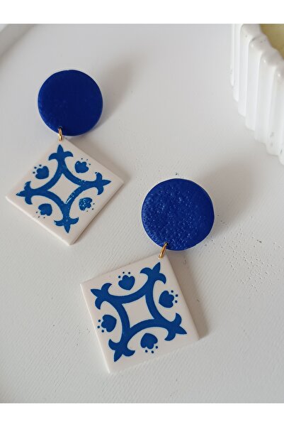 La fee aksesuar جهاز حلق فولاذي ونمط سيراميك بوليمر كلاي حلق مصنوع يدويًا بال...