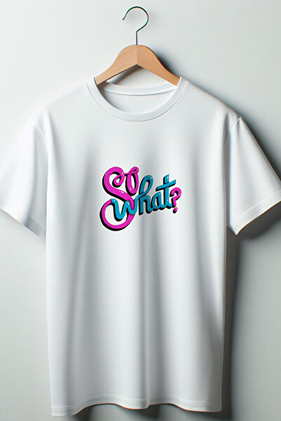 Vordevia Pa šta? Letnja Štampano koketna 2024 modna bela Oversize kroj okrugl...