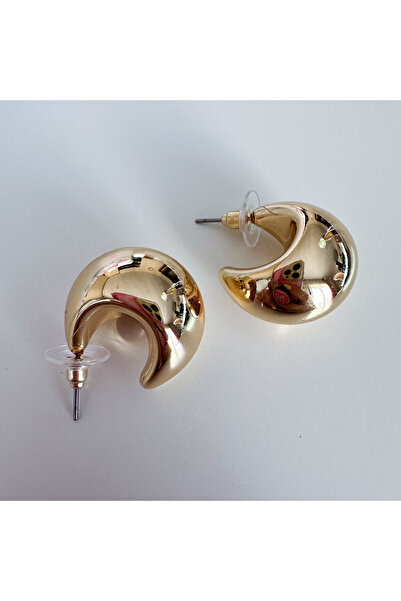 hbtasarim أقراط دائرية نصف بومبي