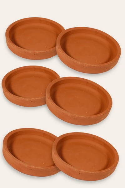 AdenArt 6-Piece Soil Shrimp-Mushroom Mushroom Cooking Pan 20 cm
