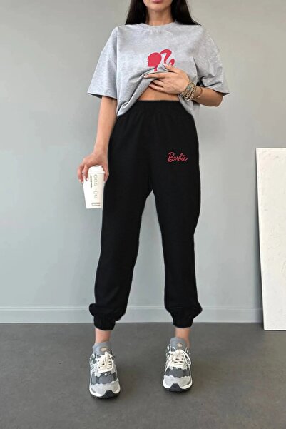 LOTS MODA COPIE - Tricou imprimat și tricou tip jogger - Set de trening cu gu...