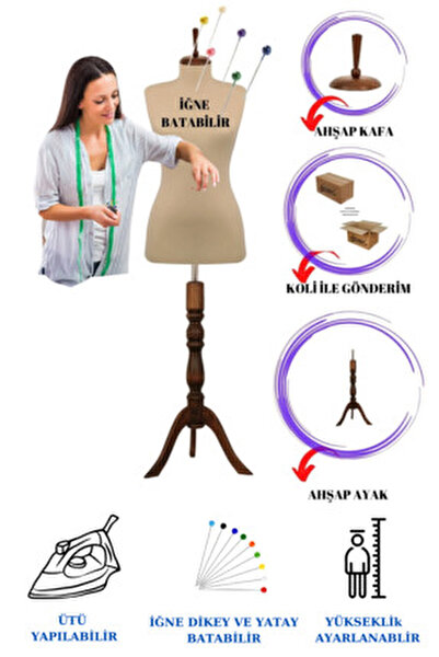 Manken İstanbul 44 Beden Full Iğne