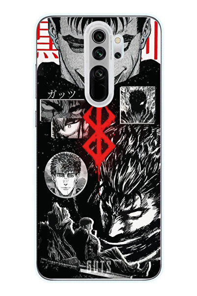 Magic Ring Redmi Note 8 Pro Uyumlu Berserk Anime Tasarımlı Şeffaf Telefon Kılıfı