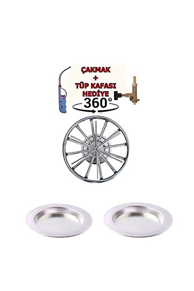 Metler Döner Başlıklı Künefe Ocağı 38Cm +2 Adet Künefe Tepsisi38 Cm Künefe - ...