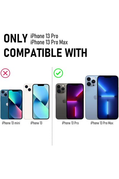 aheaks 9H Hardness Tempered Glass Camera Lens Protector Compatible with Apple iPhone 13 pro / 13 Pro Max - HD Quality