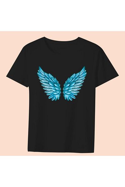 Advantage Trend Feather Map Black T-Shirt Model18 10073