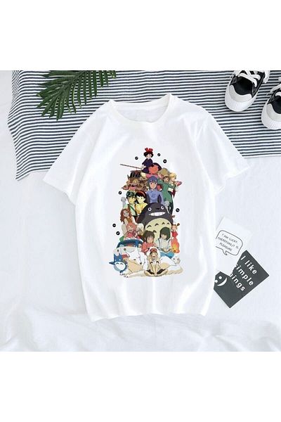 Advantage Trend Unisex Totoro Studio Ghibli Goth T-shirt Model85 17042