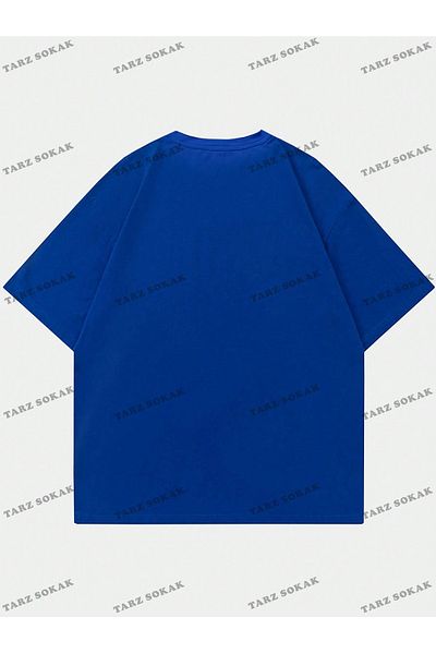 Advantage Мъжка тениска с графичен слоган и падащо рамо KOD Advantage Trend Street Life