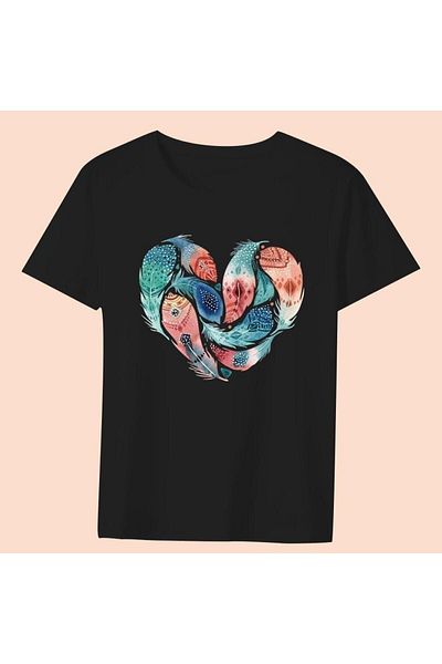Advantage TrendFeather Map Black T-Shirt Model20 10075