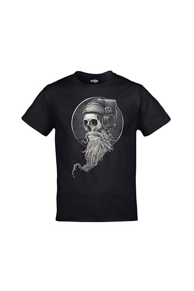 Advantage TrendUnisex Μαύρο Hipster Skull Bearded Skull PrintedADR-TM-693