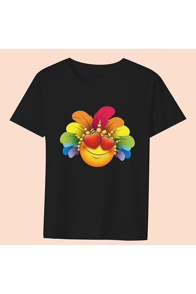 Advantage Trend Feather Map Black T-Shirt Model14 10069