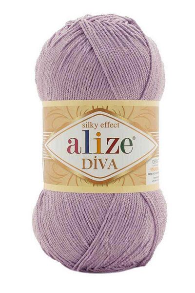 Alize Diva 505 Ρόδος Σκόνης Νήμα Χειροποίητης Πλέξης - 100 GR Χρώμα Με Mercerized Όψη