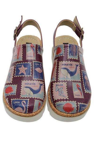 Dogo Women's Vegan Leather Purple Thick Sole Sandals - Spaces And Places Design