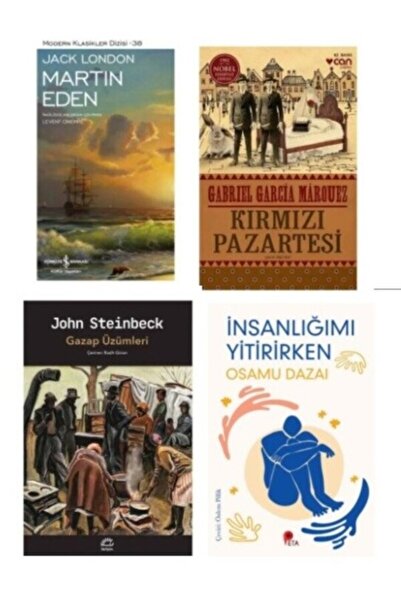 Can Yayınları Martin Eden  - Kırmızı Pazartesi  - Gazap Üzümleri - İnsanlığım...