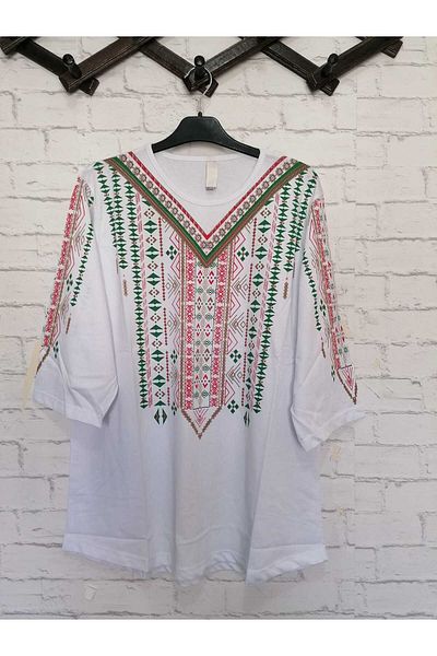 anne moda ankara Comfortable Summer Blouse - All Cotton, Combed Cotton