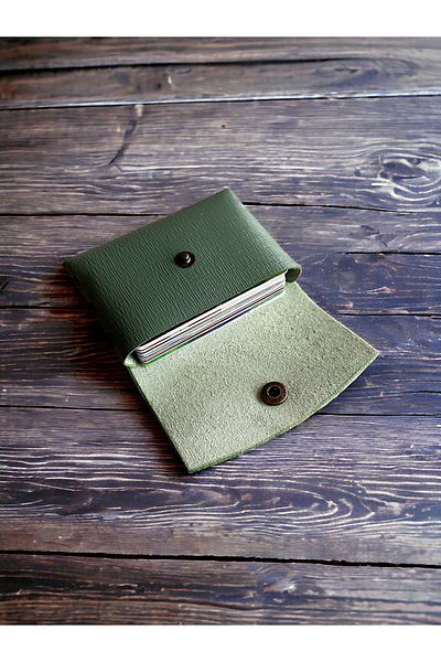 DeriBoss Nova Genuine Leather Seamless Card Holder - Stylish and Durable - Handmade Minimalist