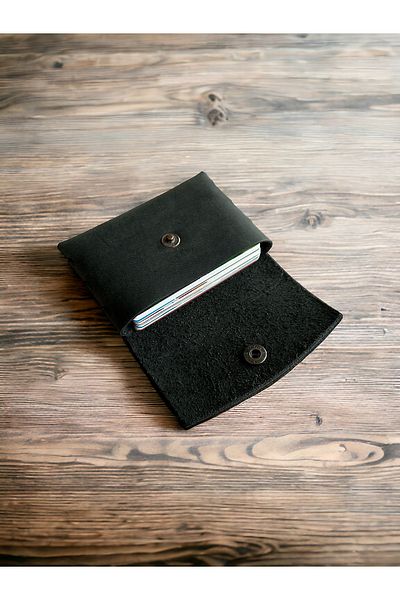 DeriBoss Nova Genuine Leather Seamless Card Holder - Stylish and Durable - Handmade Minimalist