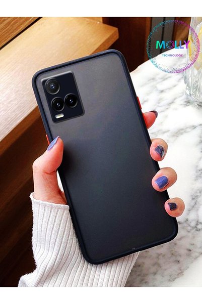 Molly Technology Transparent Silicone Case with Black Frosted Edges for Vivo ...