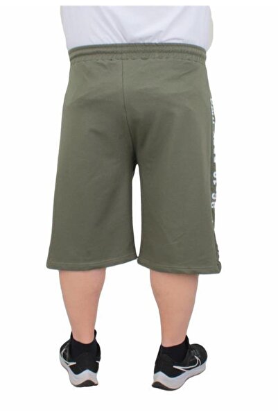 Starbattal Ανδρικό χτενισμένο βαμβακερό σορτς - Μεγάλο μέγεθος, MMXVII 24625 HAKI