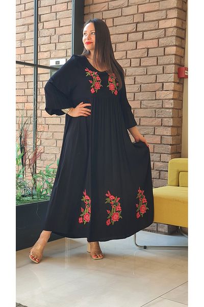 Park Moda Rochie lungă cu broderie florală