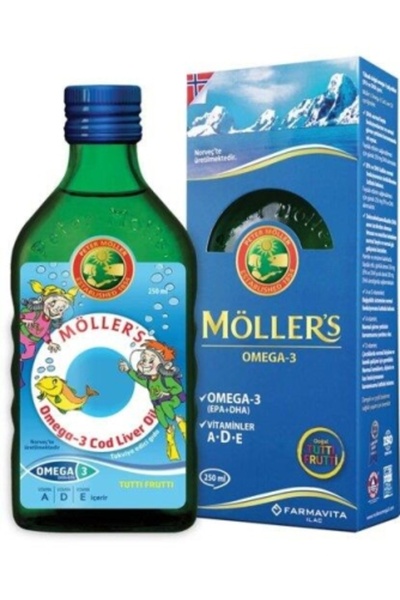 Möller's Omega-3 Balık Yağı Şurubu Tutti Frutti 250 ml ( 1 ADET )