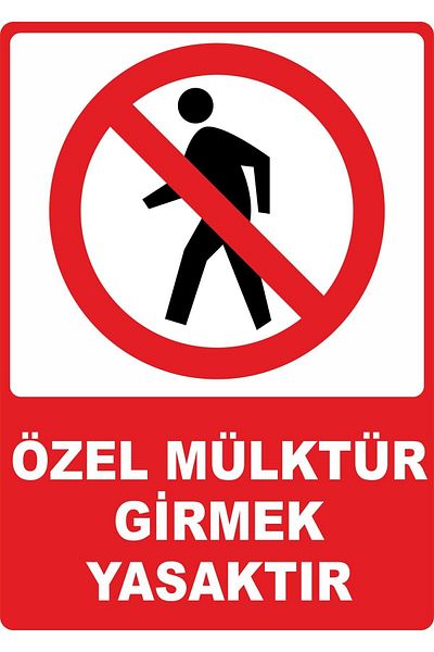 ChicArt Design Studio Prohibited to Enter Private Property Pvc Plate Warning Sign Dekota Digital Uv Printing Adhesive 12.5X17.5