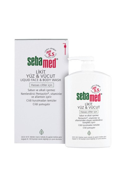 Sebamed Likit Yüz & Vücut Temizleyici Hassas Ciltler İçin 1000 ml ( 1 ADET )