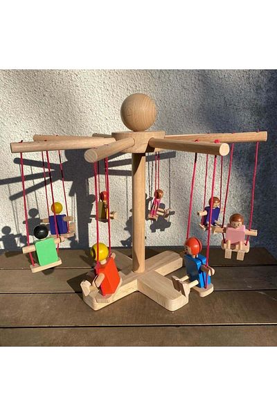 Totsandmore Children's Wooden Toy Rotating Swing