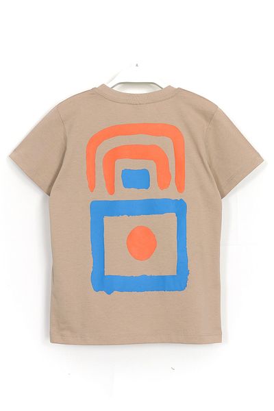 DobaKids Slogan Print Boy's Summer Σετ 2 τεμαχίων 8-15 ετών Milk Coffee