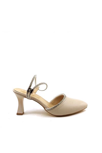 AYAKKABIMOOD Pantofi cu toc pentru femei Shoesmood Mh 7,5 cm Skin Stone Karnıyarık
